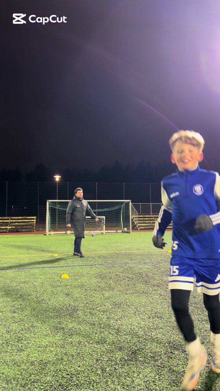 TikTok clip: night training session under lights